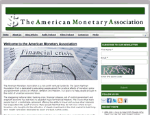 Tablet Screenshot of americanmonetaryassociation.org